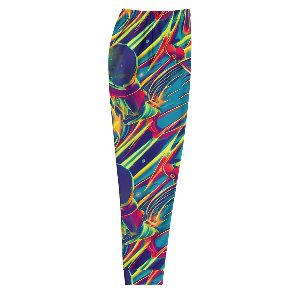 Cosmic Inferno on Men's Joggers — Right