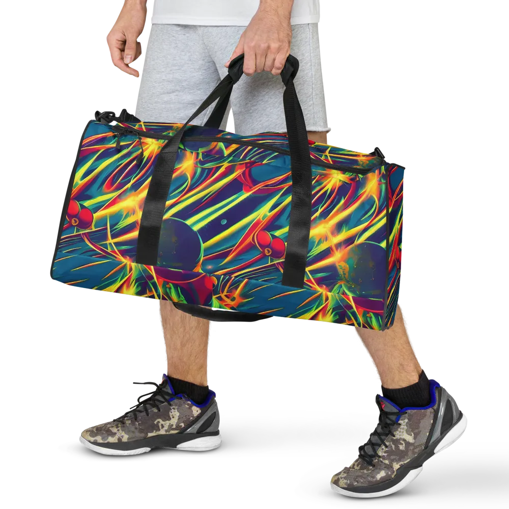 Cosmic Inferno on Duffle Bag — Front