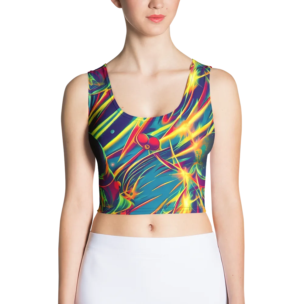 Cosmic Inferno on Crop Top — Front