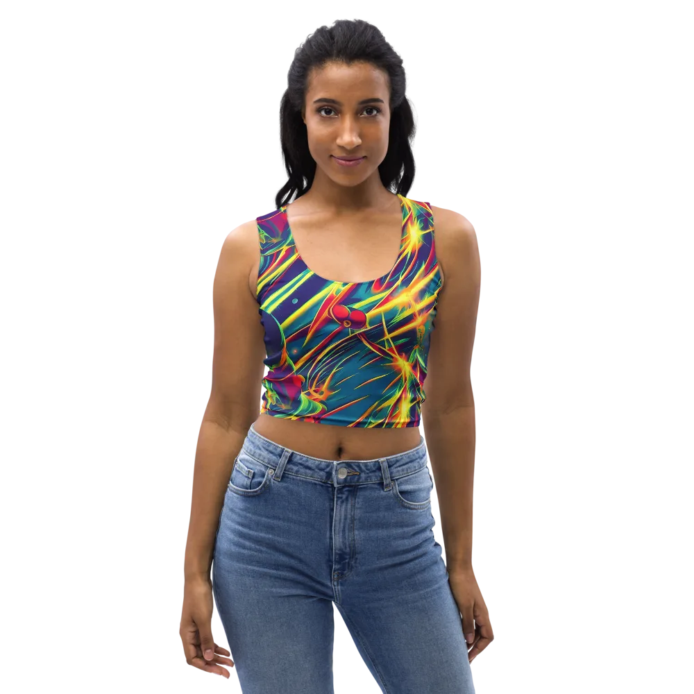Cosmic Inferno on Crop Top — Front