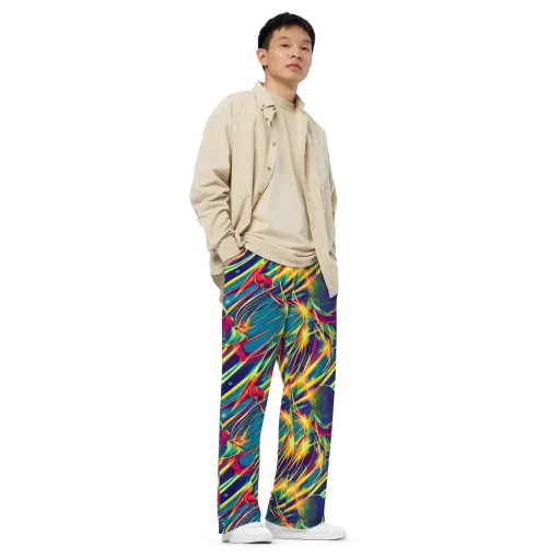 Cosmic Inferno on a Wide-Leg Pants