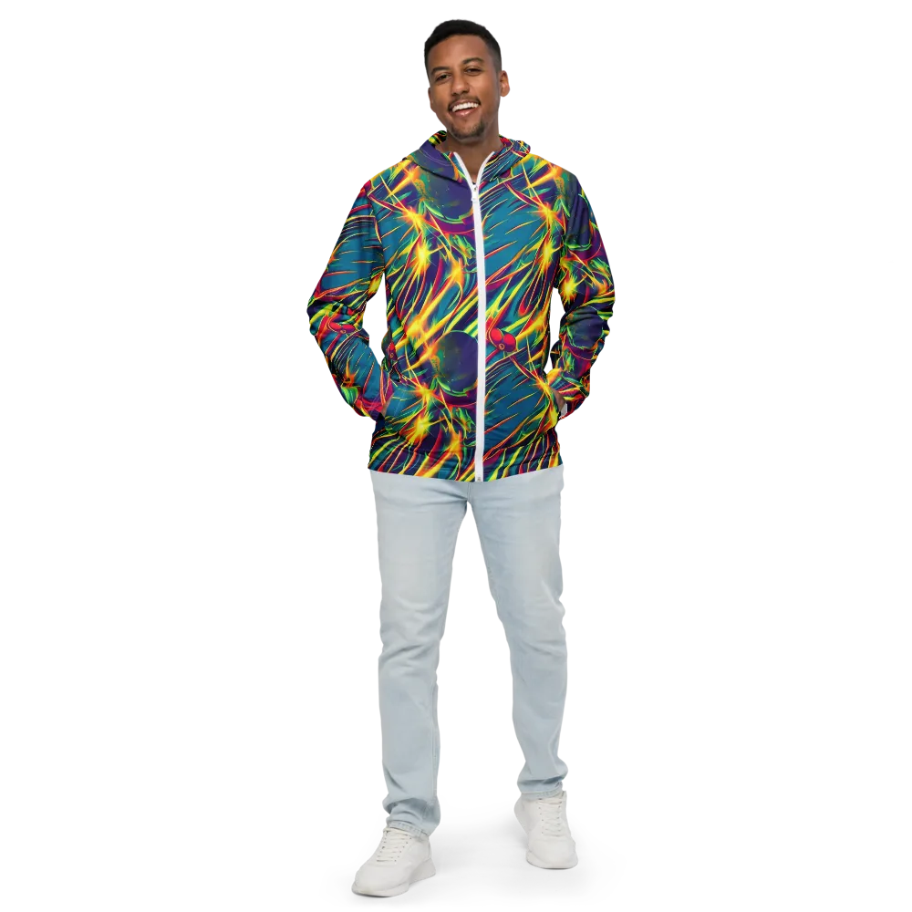 Cosmic Inferno on Men's Windbreaker — Front