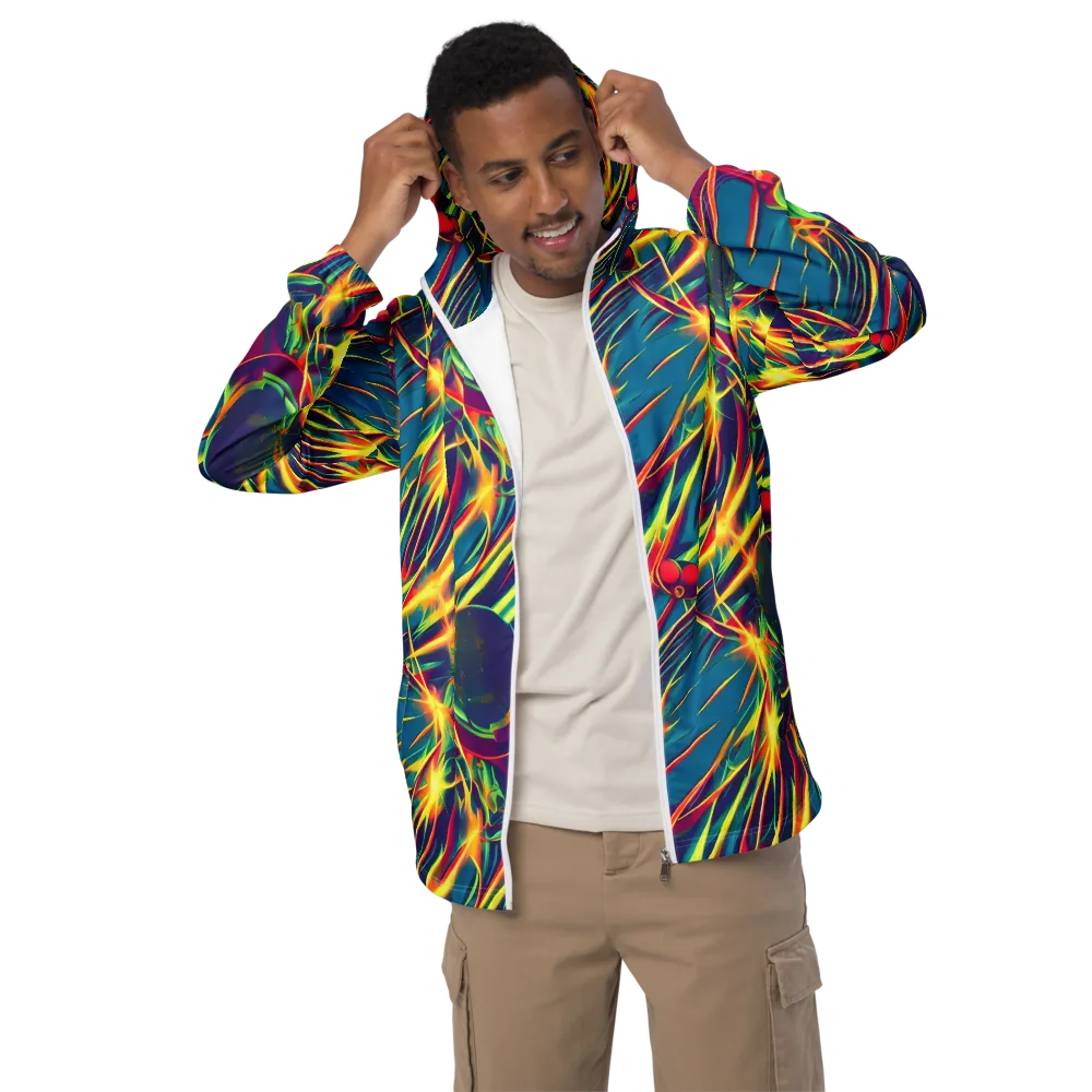 Cosmic Inferno on Men's Windbreaker — Front