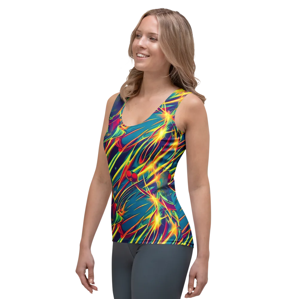 Cosmic Inferno on Women's Tank Top — Left Front