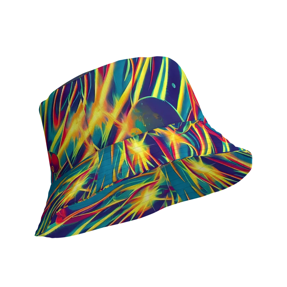 Cosmic Inferno on Reversible Bucket Hat — Product details Outside