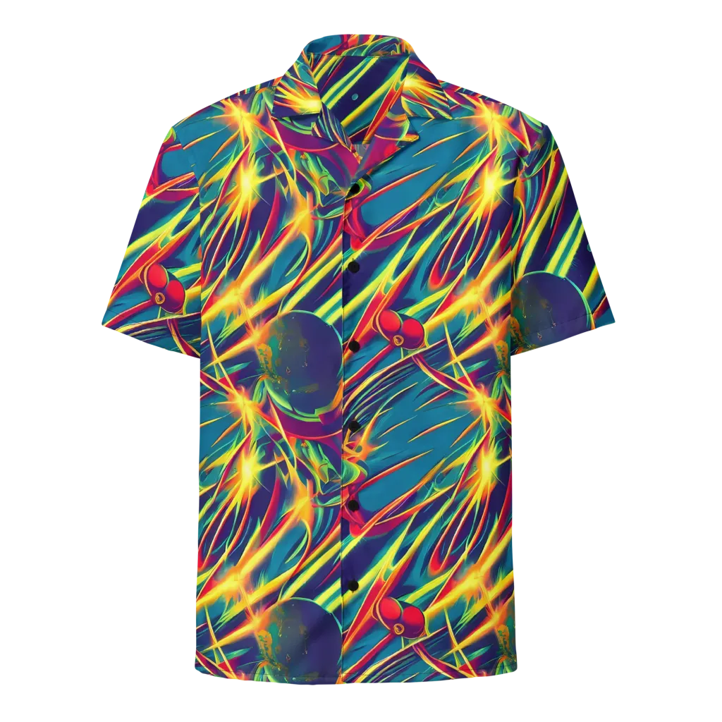 Cosmic Inferno on Button Shirt — Front