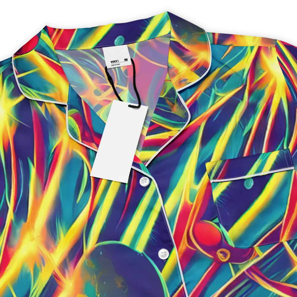 Cosmic Inferno on Women's Short Sleeve Pajama Top — Product details