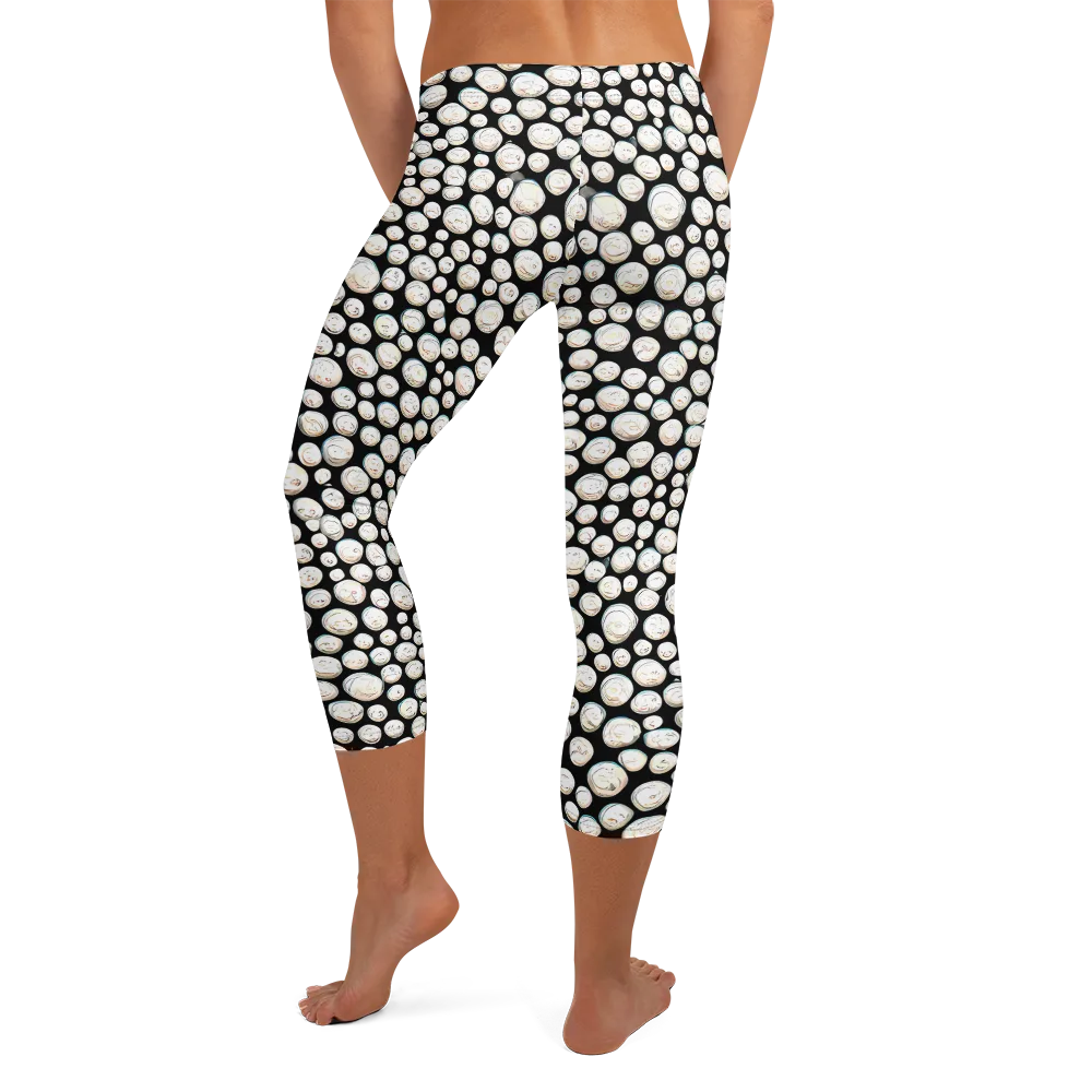 Celestial Whimsy on Capri Leggings — Back