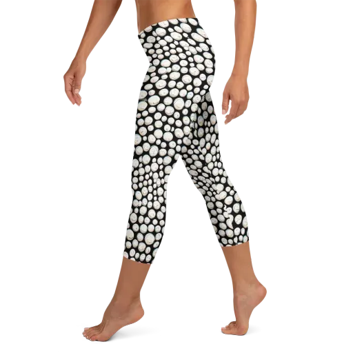 Celestial Whimsy on a Capri Leggings