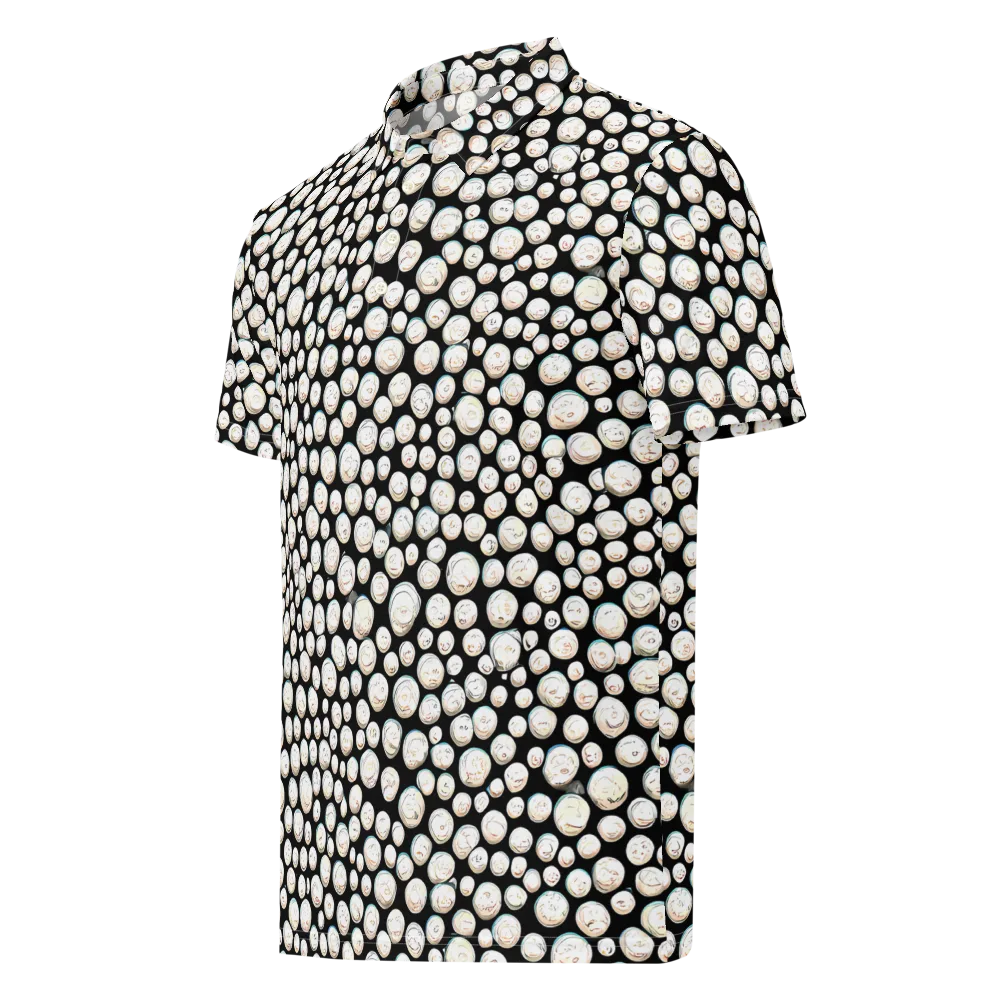 Celestial Whimsy on Men's Slim Fit Polo Shirt — Left Front