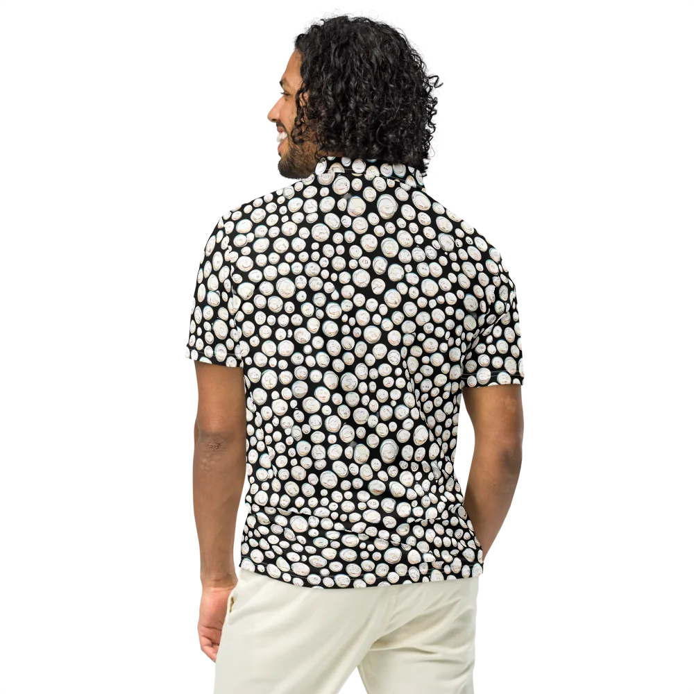 Celestial Whimsy on Men's Slim Fit Polo Shirt — Back