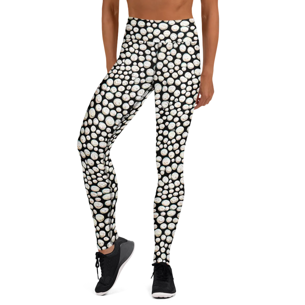 Celestial Whimsy on Yoga Leggings — Front
