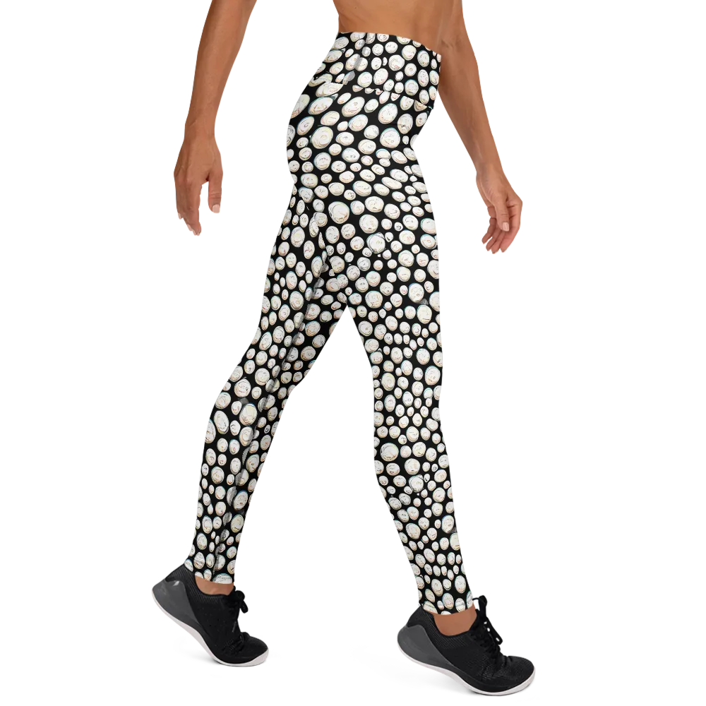 Celestial Whimsy on Yoga Leggings — Right