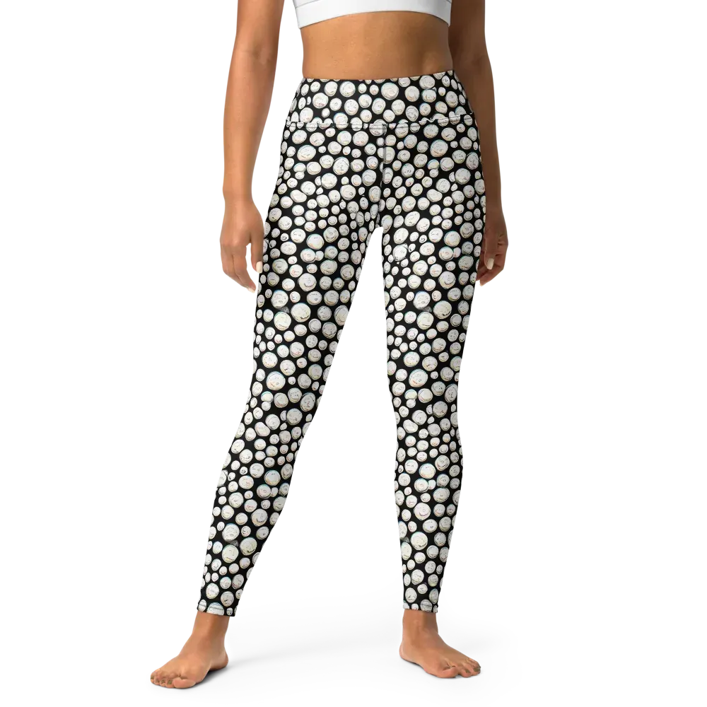 Celestial Whimsy on Yoga Leggings — Front