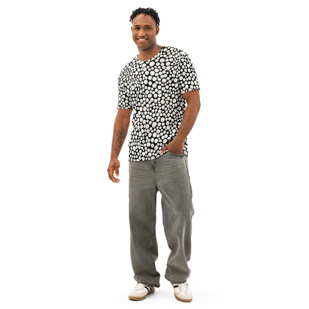 Celestial Whimsy on Men's Cotton Crew Neck T-Shirt — Front