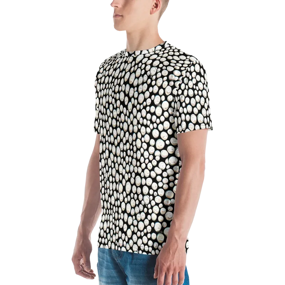 Celestial Whimsy on Men's Crew Neck T-Shirt — Left