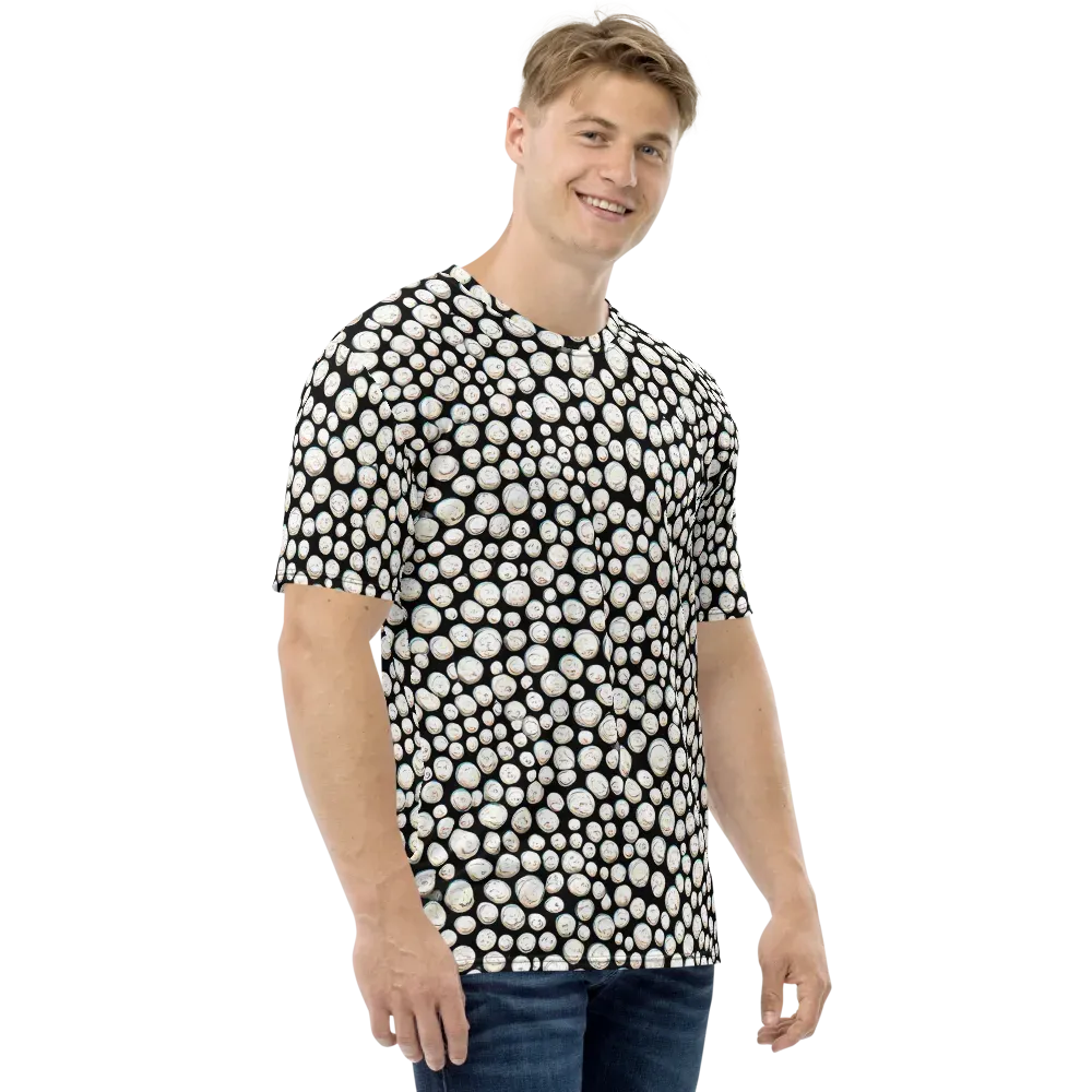 Celestial Whimsy on Men's Crew Neck T-Shirt — Right
