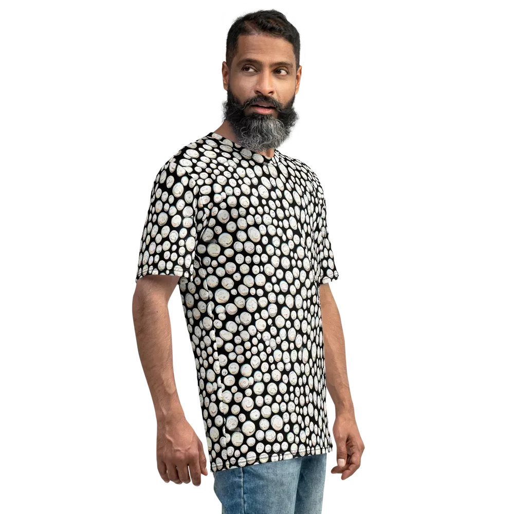 Celestial Whimsy on Men's Crew Neck T-Shirt — Right