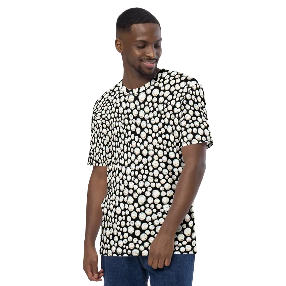 Celestial Whimsy on Men's Crew Neck T-Shirt — Left