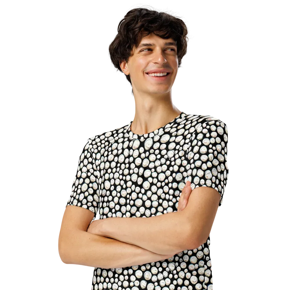 Celestial Whimsy on Men's Crew Neck T-Shirt — Left Front