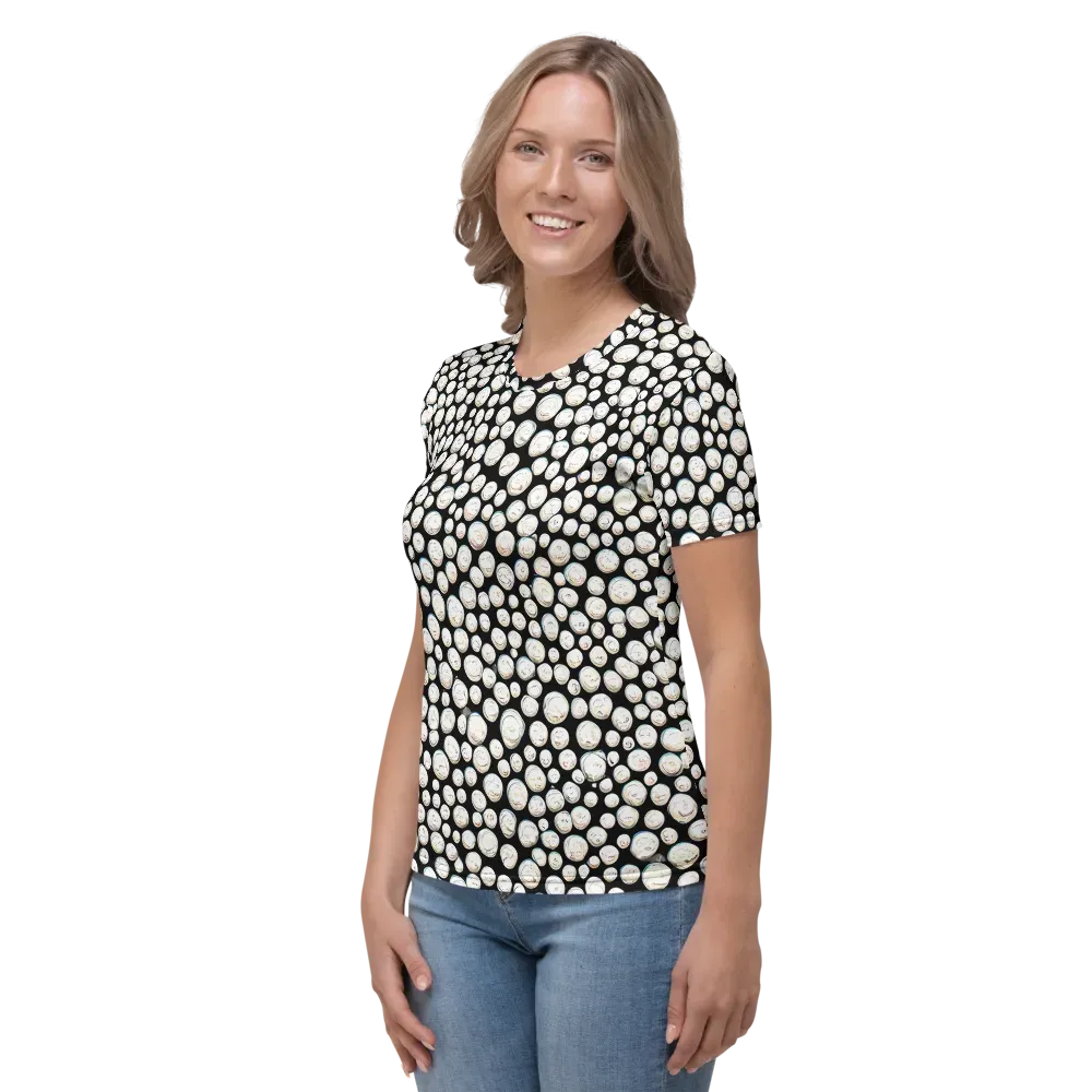 Celestial Whimsy on Women's Crew Neck T-Shirt — Left