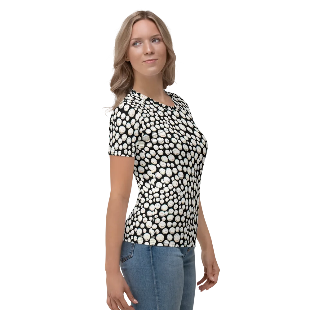 Celestial Whimsy on Women's Crew Neck T-Shirt — Right