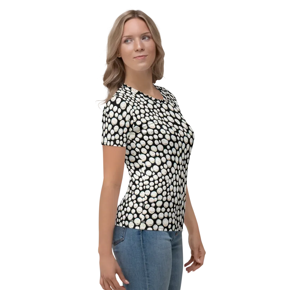 Celestial Whimsy on Women's Crew Neck T-Shirt — Right