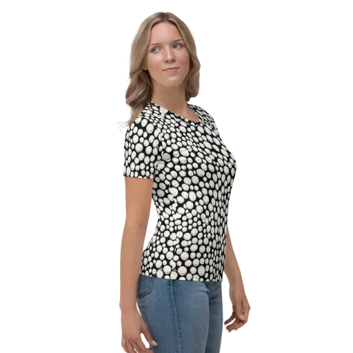 Celestial Whimsy on a Women's Crew Neck T-Shirt