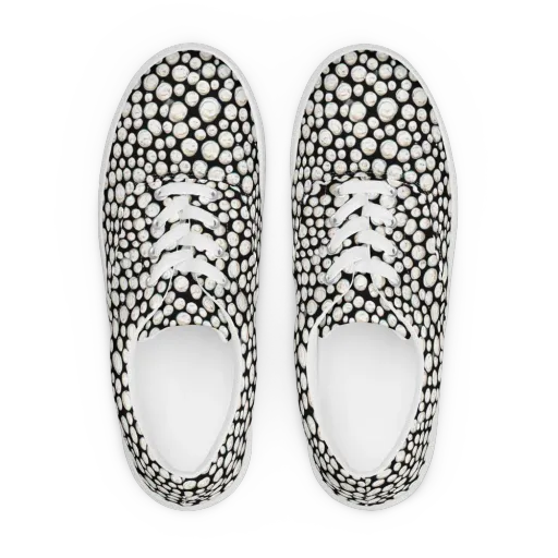 Celestial Whimsy on a Men's Lace-Up Canvas Shoes
