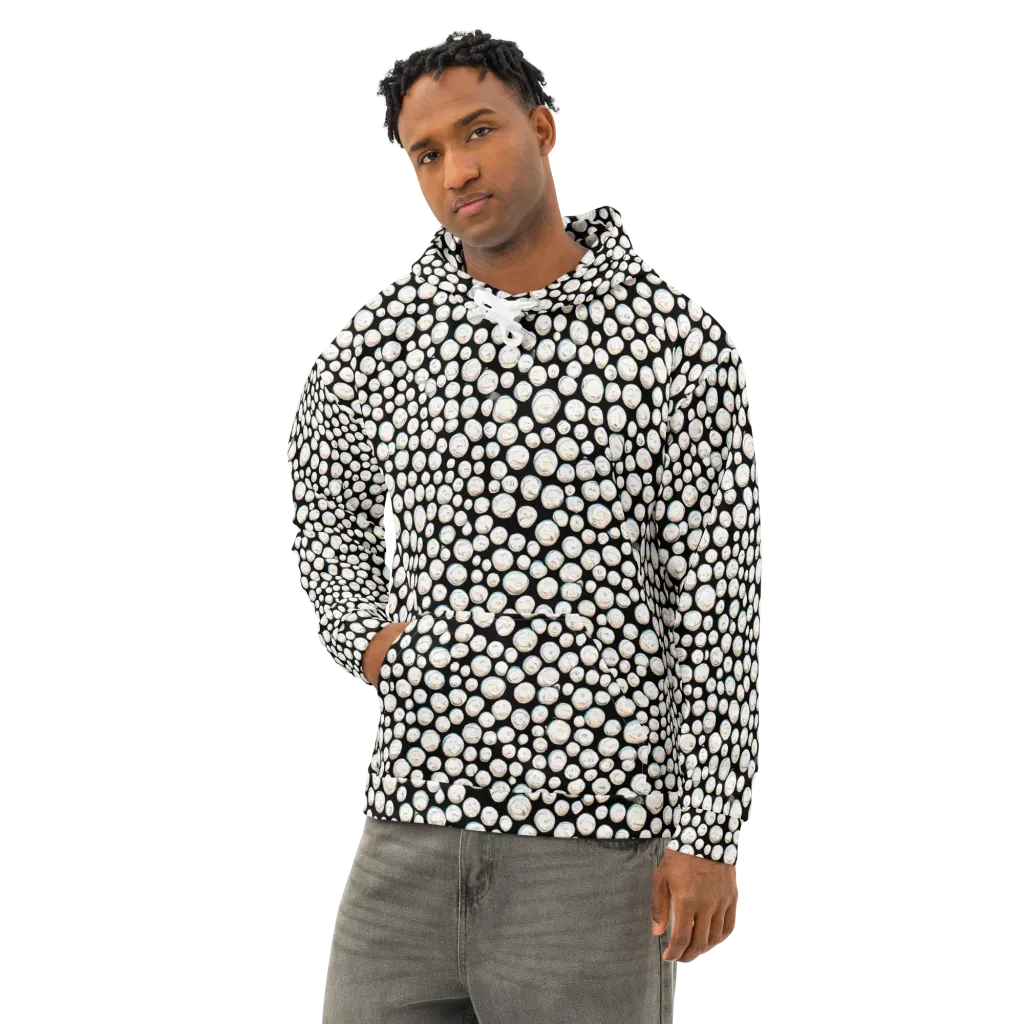Celestial Whimsy on Cotton Hoodie — Left Front