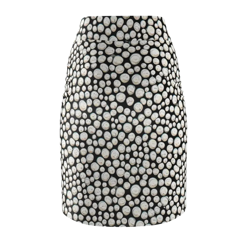 Celestial Whimsy on Pencil Skirt — Back