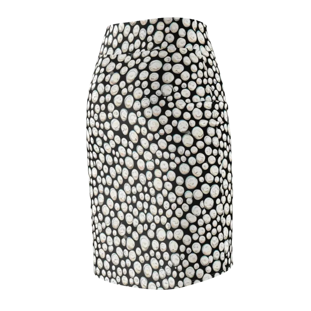 Celestial Whimsy on Pencil Skirt — Back Side