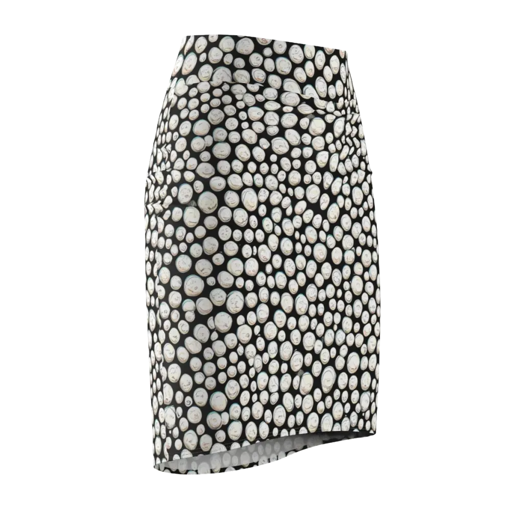 Celestial Whimsy on Pencil Skirt — Front Side