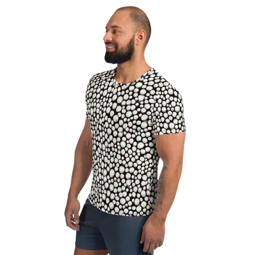 Celestial Whimsy on a Men's Athletic T-Shirt