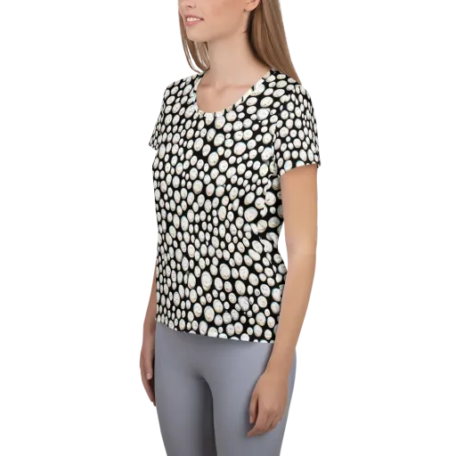 Celestial Whimsy on a Women's Athletic T-Shirt