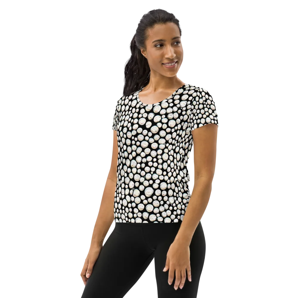 Celestial Whimsy on Women's Athletic T-Shirt — Left