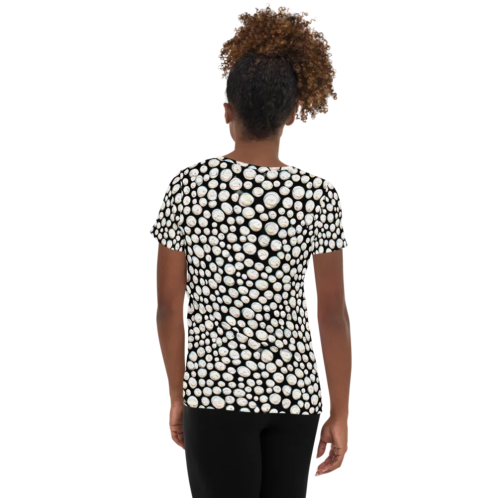 Celestial Whimsy on Women's Athletic T-Shirt — Back