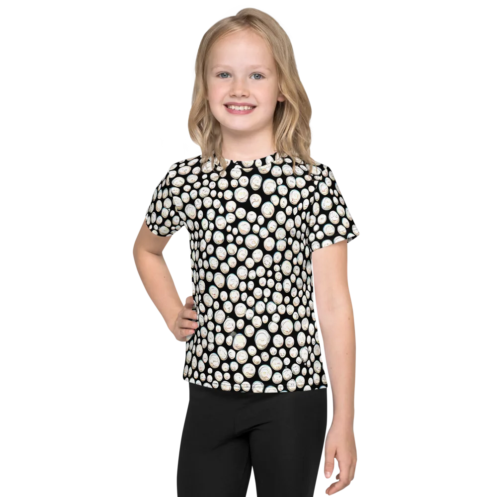 Celestial Whimsy on Kids Crew Neck T-Shirt — Front
