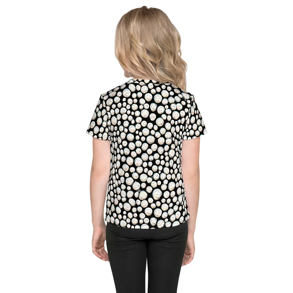 Celestial Whimsy on Kids Crew Neck T-Shirt — Back