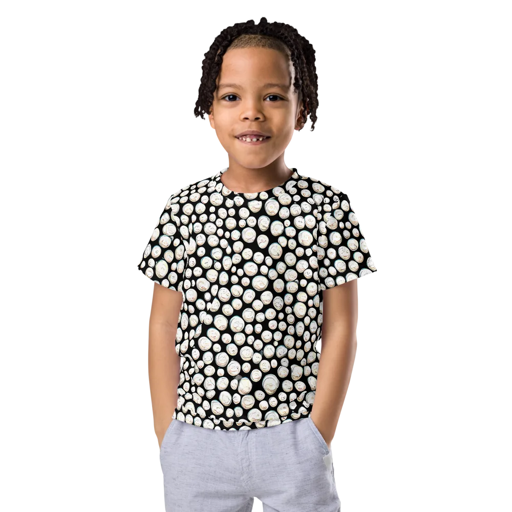 Celestial Whimsy on Kids Crew Neck T-Shirt — Front