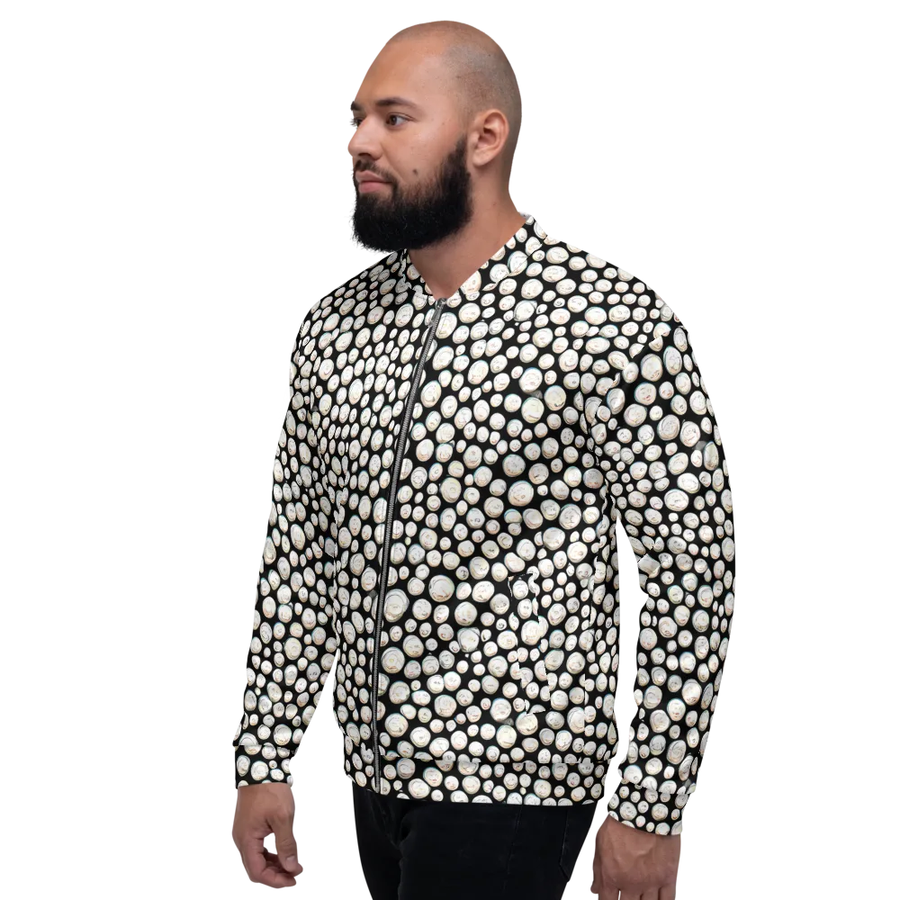 Celestial Whimsy on Bomber Jacket — Left