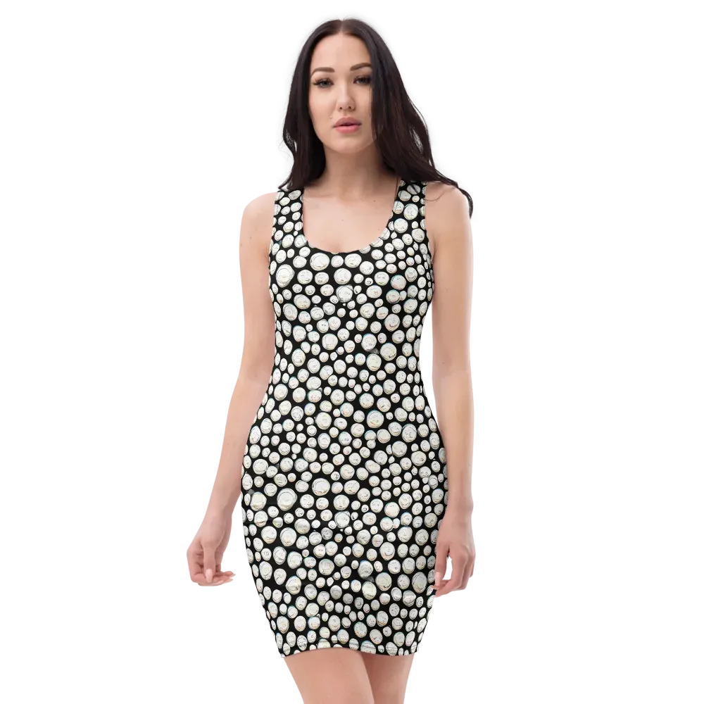 Celestial Whimsy on Bodycon Dress — Front