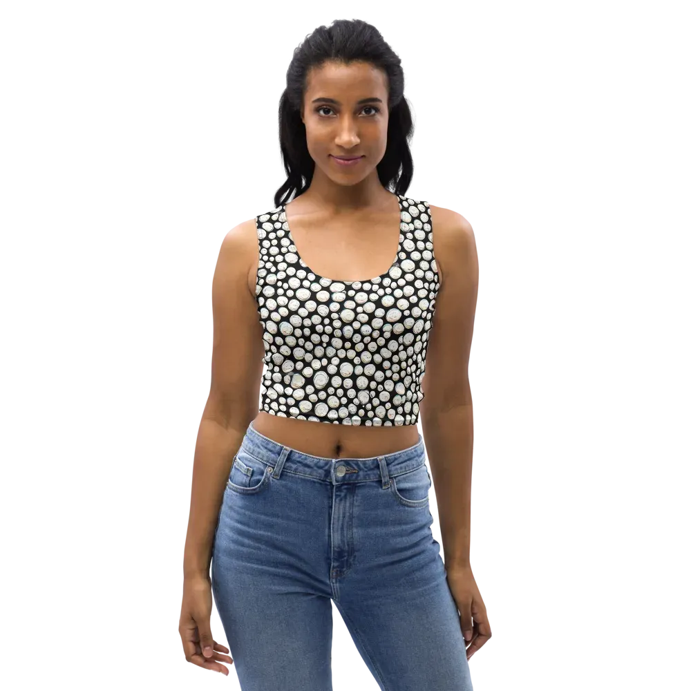 Celestial Whimsy on Crop Top — Front
