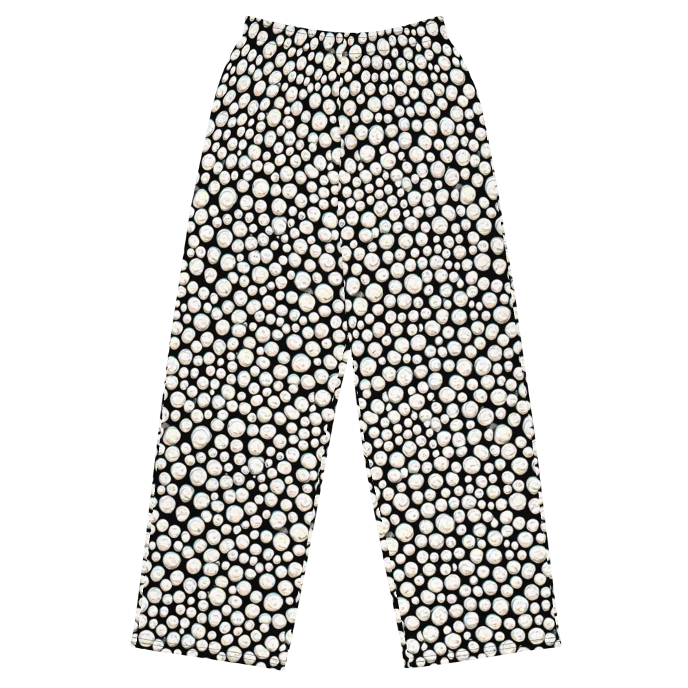 Celestial Whimsy on Wide-Leg Pants — Front