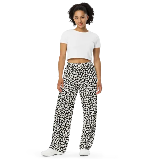 Celestial Whimsy on a Wide-Leg Pants