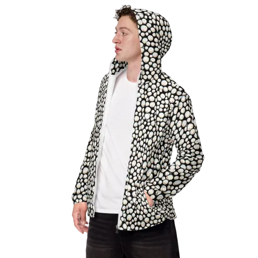 Celestial Whimsy on a Men's Windbreaker