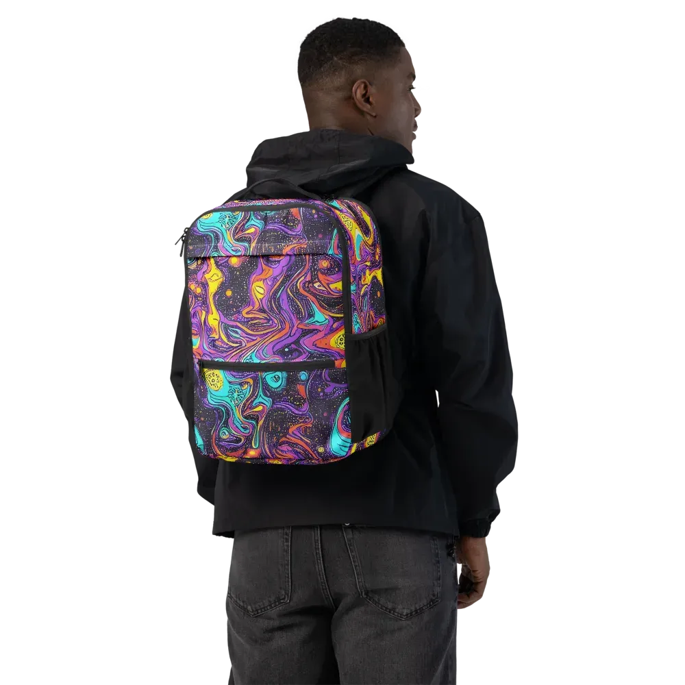 Hutty Nebula on Utility Backpack — Back