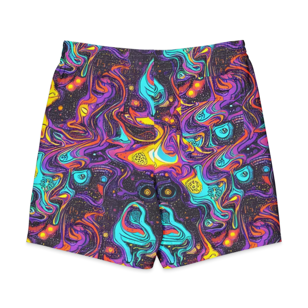 Hutty Nebula on Men's Board Shorts — Back