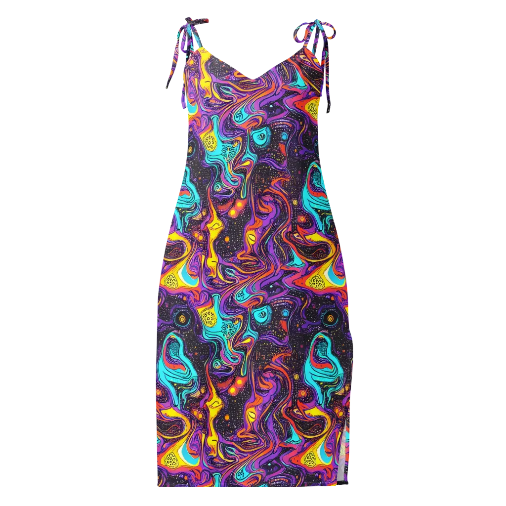 Hutty Nebula on Slip Dress — Front