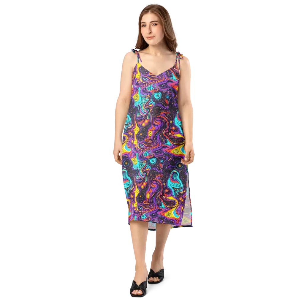 Hutty Nebula on Slip Dress — Front